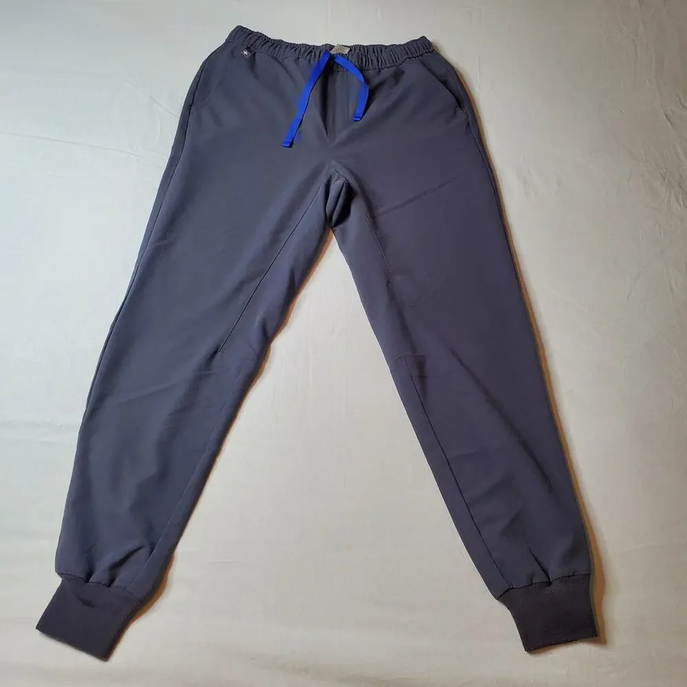 Figs Men's Size M Tansen Jogger Slim-Fit Scrub Pants Gray MXXSW2004S